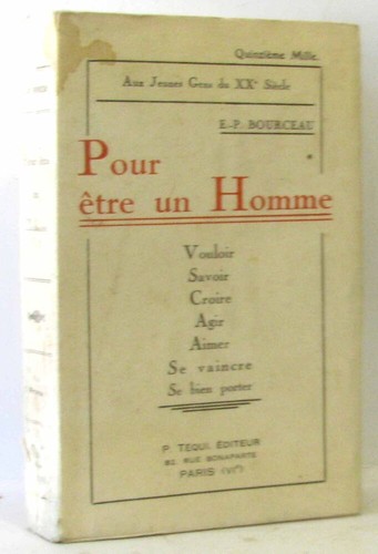 Pour être homme aux - pour, homme.