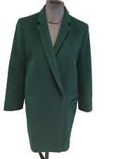 Superbe Manteau Laine Cachemire Vert Claudie Pierlot 38 Tbe