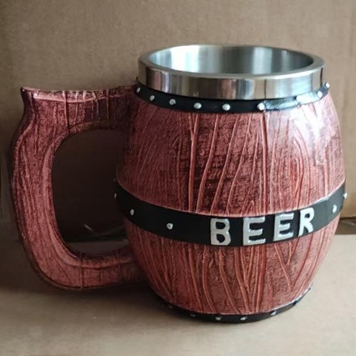 Main bois chope bière - chope, de