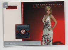2005-06 Topps Pristine Personal Pieces Relics Uncommon Carmen Electra /175