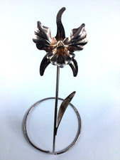Orchidée en argent 800