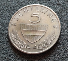 Autriche 5 Schilling 1971 KM:2889a cheval Lipizzan  [2862]