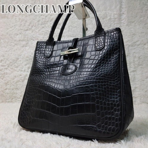 Longchamp roseau handbag black - roseau,