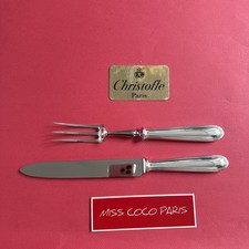 SERVICE GIGOT PERLES 32 ET 28CM CHRISTOFLE FRANCE  BEL ETAT METAL ARGENTÉ