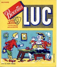 BUVARD PUBLICITAIRE / BISCOTTES LUC / CHATEAUROUX / J'AI DU BON TABAC