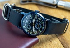 Montre Bracelet Vintage Pour Hommes De L'Aviation Navale Pobeda RARE Rénovée