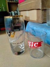 2 Verres biére Champigneulles 1 émaillé