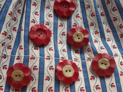 Lot boutons fleurs - de,