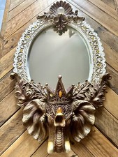 Ancien Miroir Baroque En Bois