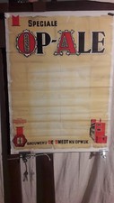AFFICHE   ANCIENNE  BIERE BELGE OP-ALE PASSE-PARTOUT