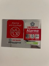 Lot de deux autocollants neufs 4x2.5 cm Verisure Securitas Direct original