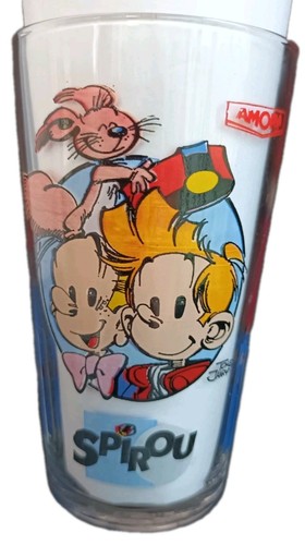 Verre moutarde spirou - verre, à