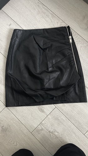 Jupe simili cuir zara - jupe,