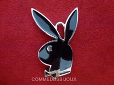 Pendentif "Lapin Bunny PlayBoy" argenté 1995 - Bijoux Vintage Butler & Wilson