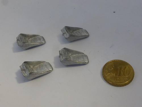 White metal seats - seats, (4x)