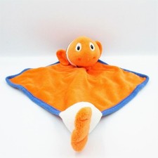 Doudou plat poisson clown orange bleu IMPEXIT - 18960
