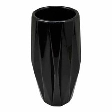 Vase Déco en Céramique "Origami" 24cm Noir