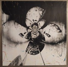 Impression dibond FRACTALE 2 abstrait noir et blanc peinture  tableau signé 