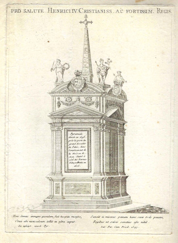 Gravure xviiie pyramide - xviiie,