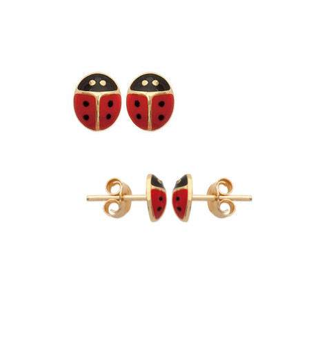 Boucles oreilles coccinelles - boucles,