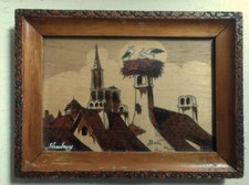 Ancien petit Tableau Bois