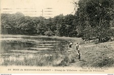10926 cpa 92 Bois de Meudon Clamart -Etang de Villebon - Groupe de Pêcheurs