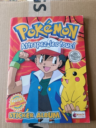 Album sticker pokémon merlin - album,