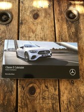 Manuel Notice D Utilisation Mercedes Classe E Cabriolet