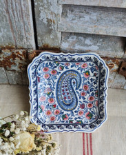 ANCIENNE COUPELLE ASSIETTE RAMASSE MONNAIE GIEN CACHEMIRE