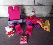 Mega bloks Hello Kitty tracteur remorque chaises 2 hello + cadeau