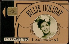FRANCE - Télécarte 120u - Billie Holiday Variété A pointu (F192-773)