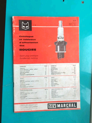 Vintage catalogue sev marchal - catalogue,