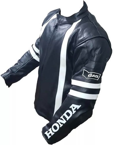 Black honda moto leather - black,