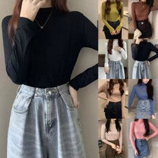 Pull Chaud D'hiver À Col Roulé Pour Femme Pull À Manches Longues Chemise À  /