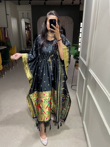 Robe maxi abaya femme paithani - femme,