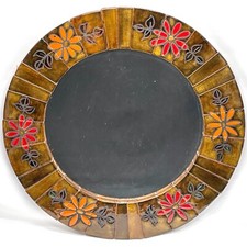 GRAND MIROIR Ancien Céramique