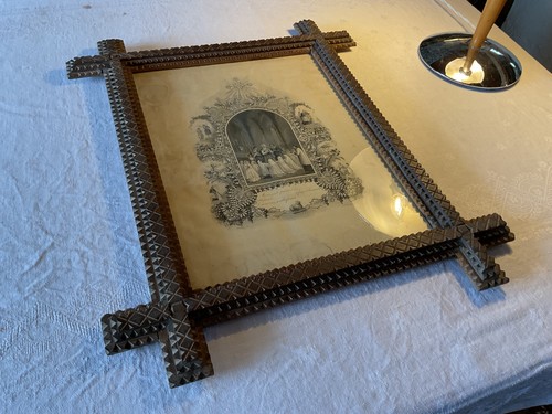 Grand cadre ancien - grand, art