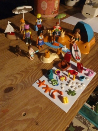 Lot playmobil plage - ,, piscine