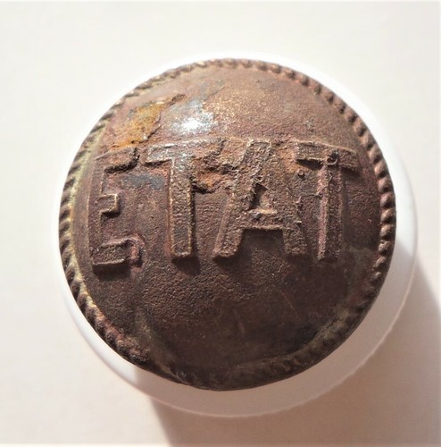 Ancien bouton métal compagnie - ancien,