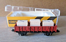 IBERTREN WAGON PLAT + CAISSE EN BOIS  +  boite éch N réf 329