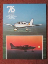 9/1975 BROCHURE PUB PIPER AIRCRAFT 1976 CHEROKEE ARCHER II WARRIOR AVION