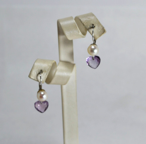 Boucles oreilles blanc - d'oreilles, or