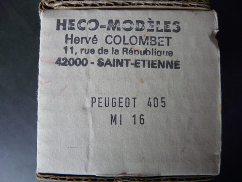 Maquette voiture heco - 1/43,