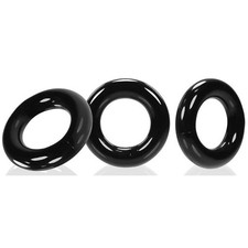 Lot de 3 cockrings TPR noir