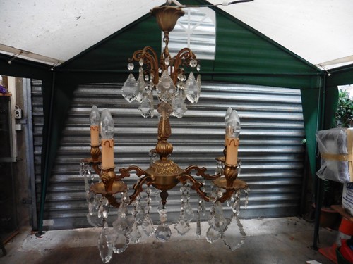 Ancien lustre branches à - lustre,