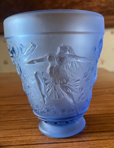 Superbe rare vase verre - et,