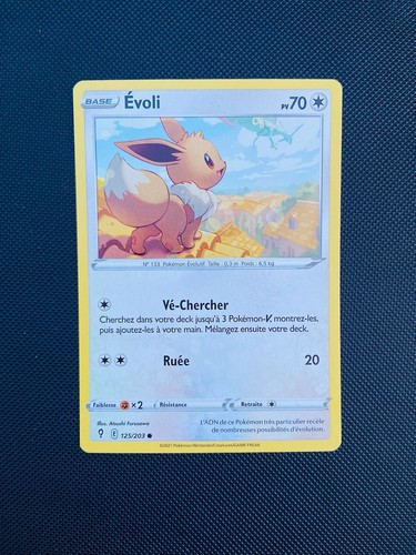 Carte pokémon evoli 125 - carte, 125/203