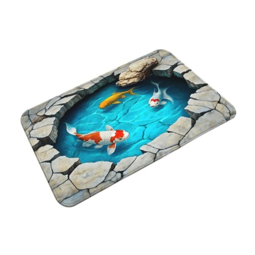 Tapis entrée à motif - 3d,