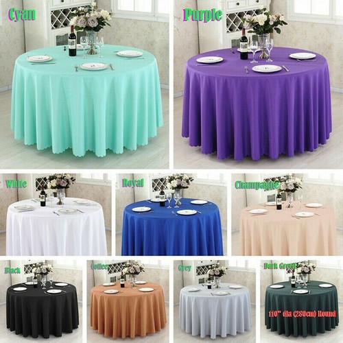 Nappe ronde polyester - ronde, en