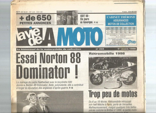 Vie moto n - la, de